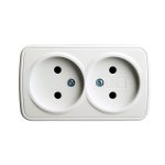 Розетка накладная 2-местная Stekker Basic PST10-502-20 50075