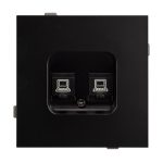 Механизм компьютерной розетки двойной Arlight SCT-TENDO-MPC2-PL-BK (RJ-45, CAT6) 054101
