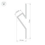 Профиль Arlight ARH-DECORE-S12-CAVE-F-2000 ANOD 023902