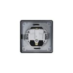 Розетка с/з со шторками с крышкой, 16А, IP44 (в сборе) Systeme Electric Glossa Антрацит GSL000748