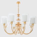 Подвесная люстра Crystal Lux ELENA SP8 GOLD