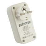 Сетевой фильтр 1-местный с/з Stekker Nova HM81-11-1 50142