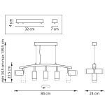 Подвесной светильник Lightstar Rullo LR7353723630 (571735+214437-2+214436-3+202430-5)