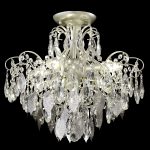 Потолочный светильник Crystal Lux ESMIRALDA PL4 SILVER