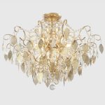 Потолочная люстра Crystal Lux ESMIRALDA PL9 GOLD