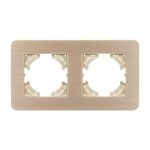 Рамка на 2 поста алюминиевая Arlight FRM-AKIRY-AL-2-GD 049726