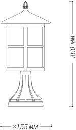 Уличный светильник De Markt Телаур 806040901