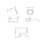 Трековый светильник Maytoni Technical Vuoro TR029-3-20W3K-B