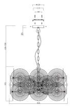 Подвесная люстра Maytoni Aster MOD007PL-08G