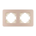 Рамка на 2 поста алюминиевая Arlight FRM-AKIRY-SFAL-2-GD 049739