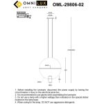 Подвесной светильник Omnilux Noci OML-29806-02