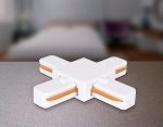 Коннектор Х-образный однофазный Ambrella Light Track System GL7082