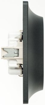 Розетка 2-ая с/з, 16А (в сборе) Systeme Electric Glossa Антрацит GSL000724