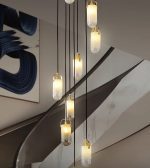 Каскадная люстра DeLight Collection Sorno MT9056-10H brass