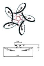 Лампа светодиодная (UL-00006498) Uniel GX53 7W 4000K призма LED-GX53-7W/4000K+4000K/GX53/PR PLB02WH