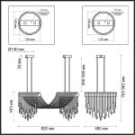 Потолочная люстра Odeon Light Hall Afina 5420/48L