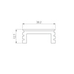 Экран Arlight LINE-3535-BENT-SIDE-2M OPAL 055987