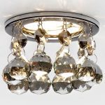 Встраиваемый светильник Ambrella Light Crystal K2051 CL/G
