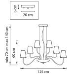 Подвесная люстра Lightstar Diafano 758214
