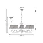 Подвесная люстра Lucia Tucci Bari 371.5 Ivory