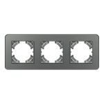 Рамка на 3 поста стеклянная Arlight FRM-OMALI-SFGS-3-GR 049714