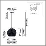 Подвесной светильник Lumion Suspentioni Leonela 8052/1A