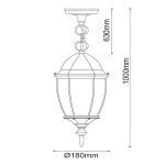 Уличный подвесной светильник De Markt Фабур 804010401