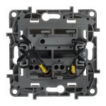 Выключатель двухклавишный Legrand Etika с подсветкой 10A 250V белый 672204