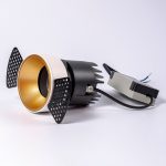 Встраиваемый светильник Fiberli 302T75 (круглая рамка) 12130202