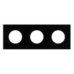 Рамка стеклянная на 3 поста Arlight FRM-GLARE-GC-3-BK 043839