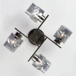 Люстра на штанге Eurosvet 30165/4 черный жемчуг