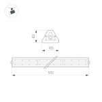 Линейный светильник Arlight SP-LAGERN-L630-100W Day4000 052026