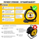 Удлинитель на пластиковой катушке Feron STD02-11-30 39635