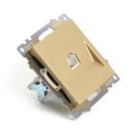 Розетка компьютерная 1-местная RJ-45 Stekker Катрин GLS00-7107-08 49227