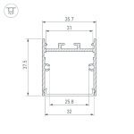 Алюминиевый профиль Arlight SL-LINE-3638-LW-3000 ANOD 043973
