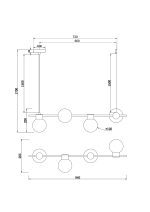 Подвесной светильник Freya Gatsby FR5232PL-04B