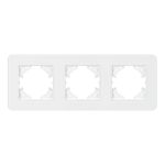 Рамка на 3 поста стеклянная Arlight FRM-OMALI-GS-3-WH 049696