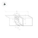 Коннектор угловой Arlight MAG-MICROCOSM-CON-FDW-L90-INT (BK, внутренний) 044525