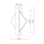 Настенный светильник LED4U L7388-250 WH
