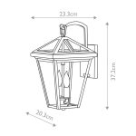 Уличный настенный светильник Hinkley Alford place QN-ALFORD-PLACE2-S-MB