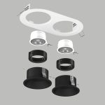 Встраиваемый светильник Lightstar Domino (214656+214607+214607+214007+214007) D6560707BMOD