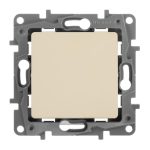 Выключатель кнопочный одноклавишный Legrand Etika 6A 250V белый 672214
