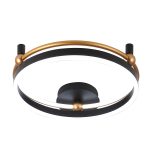 Потолочный светильник Crystal Lux FERNANDO PL48W LED BLACK/GOLD