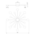 Потолочный светильник Eurosvet Nitrino 90242/16 хром