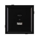 Механизм USB розетки Arlight SCT-TENDO-MUAC-PL-BK (5V, 3A, QC3) 054095