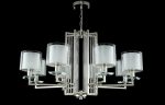 Подвесная люстра Crystal Lux Nicolas NICOLAS SP-PL8 NICKEL/WHITE
