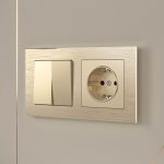 Выключатель двухклавишный проходной Werkel шампань W1122011 4690389157141