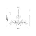 Подвесная люстра Lucia Tucci Fiori Di Rose 106.6