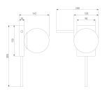 Бра Eurosvet Fredo 40036/1 черный жемчуг a061477