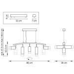 Подвесной светильник Lightstar Rullo LR7353638721 (571735+214436-3+214487-2+202431-5)